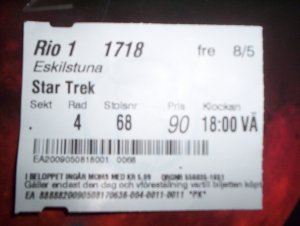 Star Trek biljetten